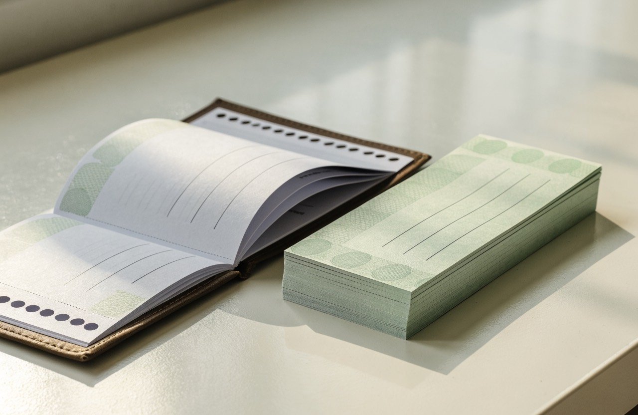 Business Checks printed by Lithomatic