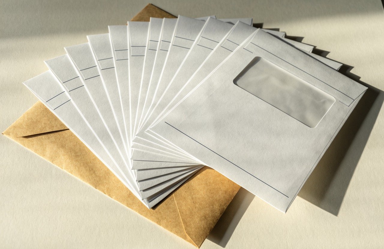 Envelopes printed by Lithomatic